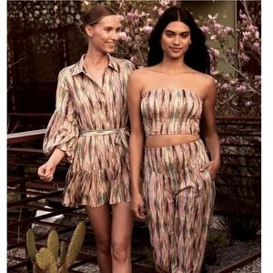 NEW Misa 'Vega' Colorful Cropped Pants